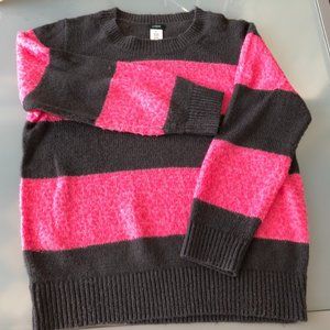 J.Crew sequin and stripe sweater